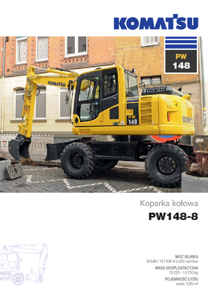 Kolová rypadla Komatsu PW148-8