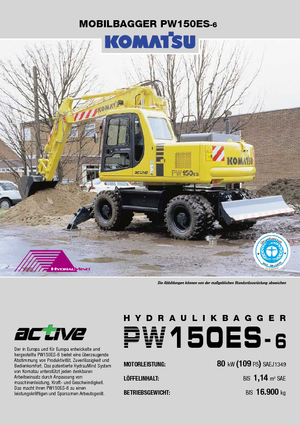 Kolová rypadla Komatsu PW150-6