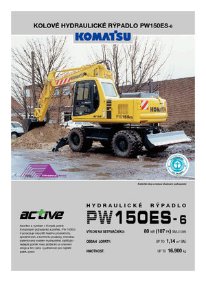 Kolová rypadla Komatsu PW150-6