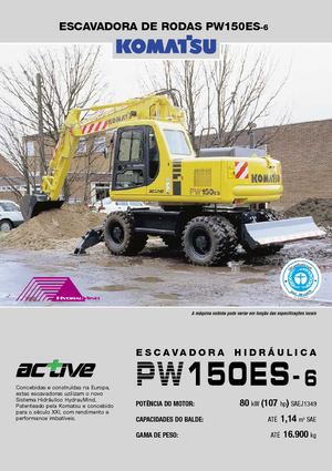 Kolová rypadla Komatsu PW150-6