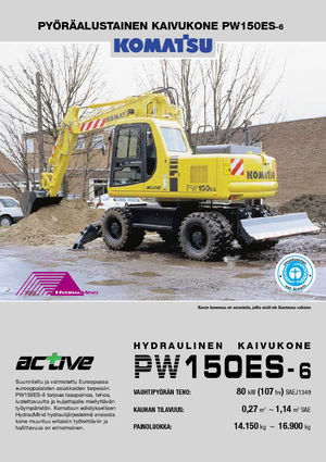 Kolová rypadla Komatsu PW150-6