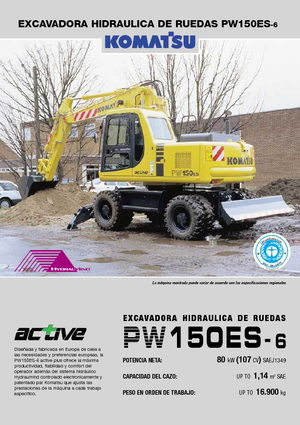 Kolová rypadla Komatsu PW150-6