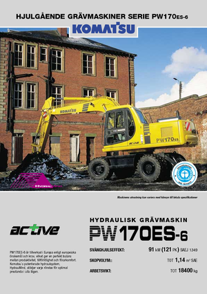 Kolová rypadla Komatsu PW170-6
