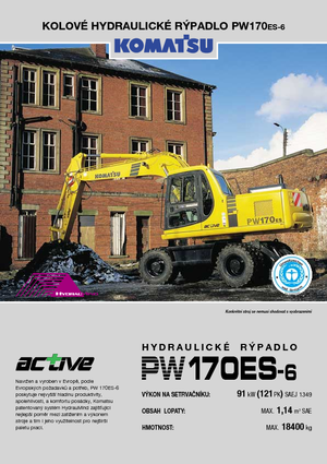 Kolová rypadla Komatsu PW170-6