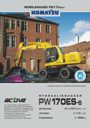 Kolová rypadla Komatsu PW170-6