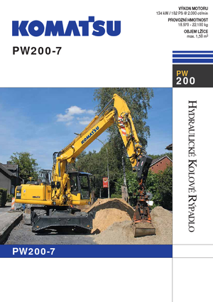 Kolová rypadla Komatsu PW200-7E0