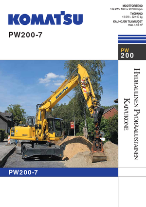 Kolová rypadla Komatsu PW200-7E0