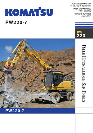 Kolová rypadla Komatsu PW220-7 E0