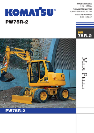 Kolová rypadla Komatsu PW75 R-2