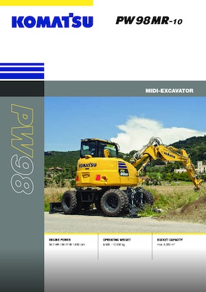 Kolová rypadla Komatsu PW98MR-10