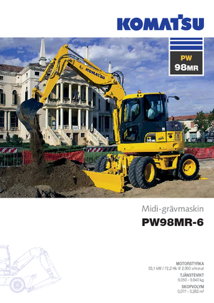 Kolová rypadla Komatsu PW98MR-6