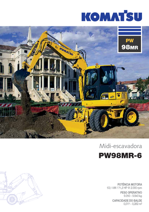 Kolová rypadla Komatsu PW98MR-6
