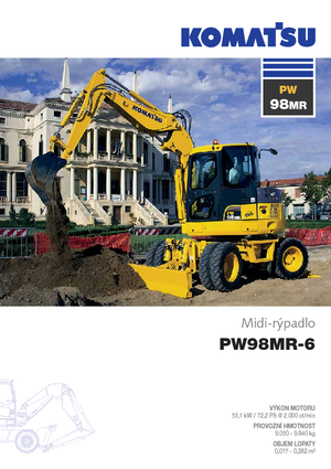 Kolová rypadla Komatsu PW98MR-6