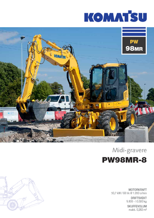 Kolová rypadla Komatsu PW98MR-8