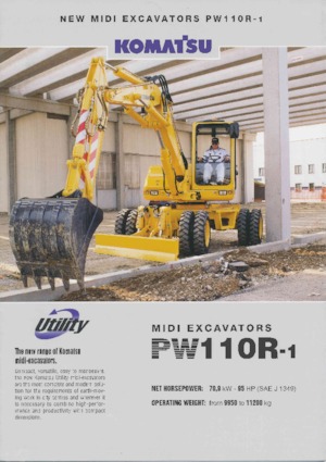 Kolová rypadla Komatsu PW110R-1