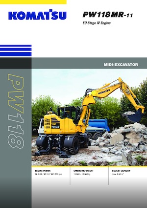Kolová rypadla Komatsu PW118MR-11