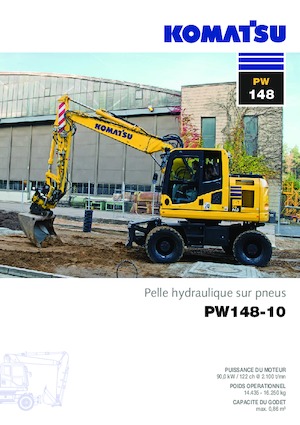 Kolová rypadla Komatsu PW148-10 