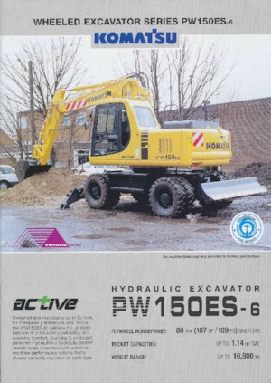 Kolová rypadla Komatsu PW150-6