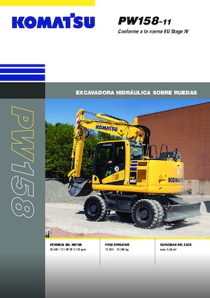 Kolová rypadla Komatsu PW158-11E0