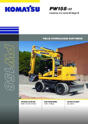 Kolová rypadla Komatsu PW158-11E0