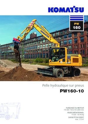 Kolová rypadla Komatsu PW160-10 