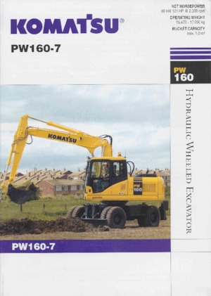 Kolová rypadla Komatsu PW160-7