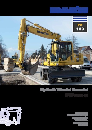 Kolová rypadla Komatsu PW160-8