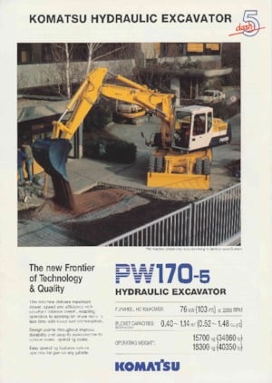 Kolová rypadla Komatsu PW170-5
