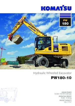 Kolová rypadla Komatsu PW180-10 