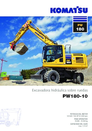 Kolová rypadla Komatsu PW180-10