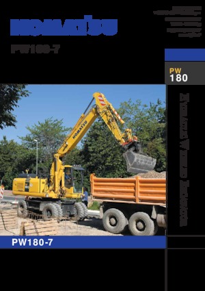 Kolová rypadla Komatsu PW180-7E0