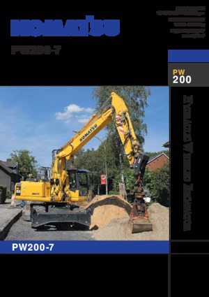 Kolová rypadla Komatsu PW200-7E0
