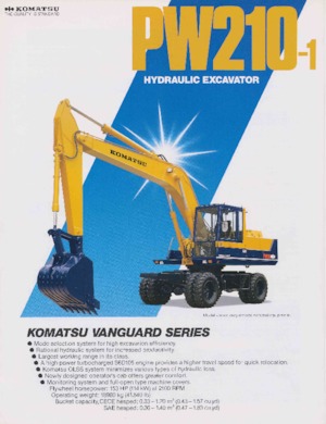 Kolová rypadla Komatsu PW210-1