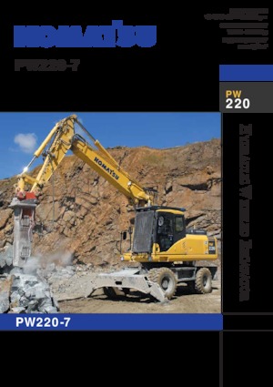 Kolová rypadla Komatsu PW220-7