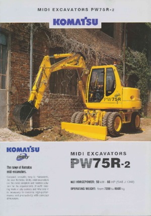 Kolová rypadla Komatsu PW75 R-2