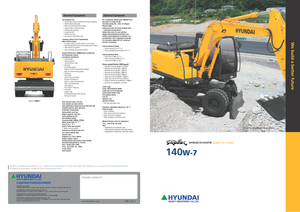 Kolová rypadla Hyundai R 140 W 7