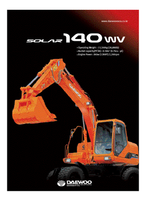 Kolová rypadla Doosan Solar 140 W-V
