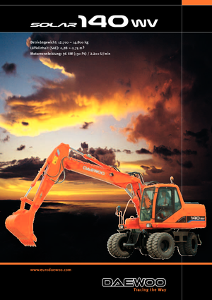 Kolová rypadla Doosan Solar 140 W-V