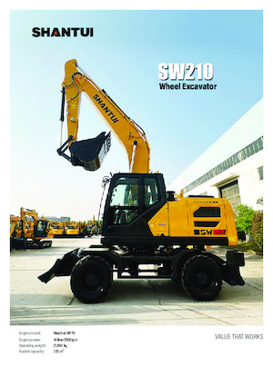 Kolová rypadla Shantui SW210