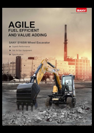 Kolová rypadla Sany SY65W