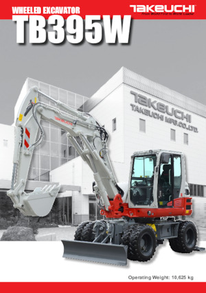 Kolová rypadla Takeuchi TB 395W