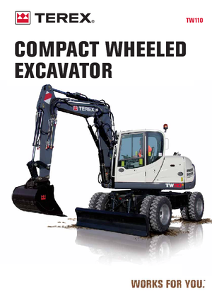 Kolová rypadla Terex TW 110
