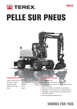 Kolová rypadla Terex TW 110