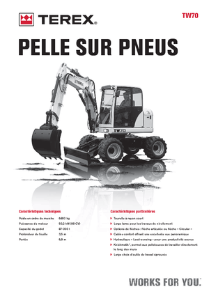 Kolová rypadla Terex TW 70