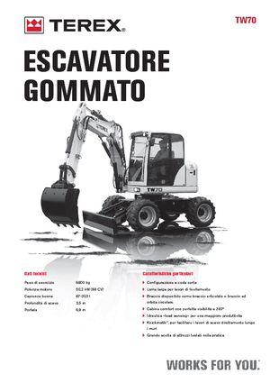 Kolová rypadla Terex TW 70