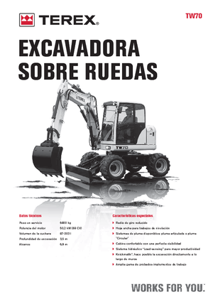 Kolová rypadla Terex TW 70