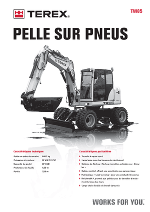 Kolová rypadla Terex TW 85