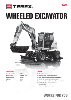 Kolová rypadla Terex TW 85