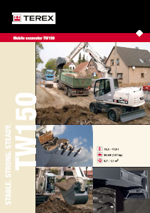 Kolová rypadla Terex TW150