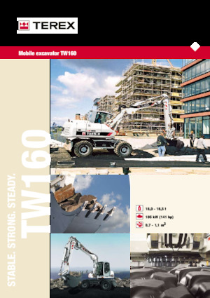 Kolová rypadla Terex TW160